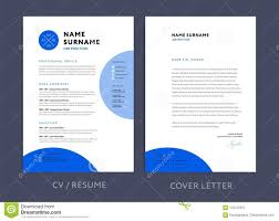 Professional Cv Resume Template Blue Design And Letterhead