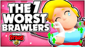 It does relatively little damage and its health points do not allow it to last very long on the field when it faces. The 7 Worst Brawlers In Brawl Stars Proposed Buffs Balance Changes Brawler Rankings Youtube
