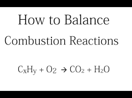 How To Balance Combustion Reactions