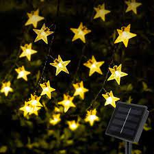 Solar Star String Lights Outdoor Fairy