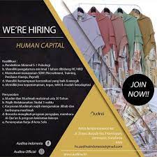 Temukan pekerjaan impianmu hanya di blogo.id. Lowongan Kerja Human Capital Audina Indonesia Info Loker Solo