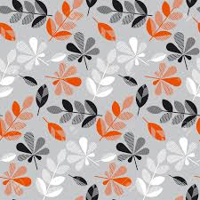 Decorative Fall Leaves Pattern For Surface Design Fabric Wrapping
