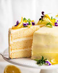 lemon cake with fluffy less sweet