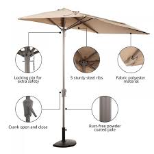 Half Round Patio Outdoor Umbrella