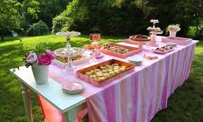 Summer Outdoor Buffet Tables Outdoor