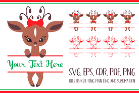 46 Christmas Svg Deer Eps