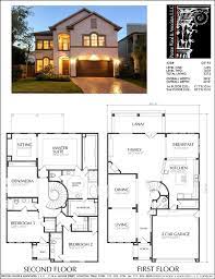 Two Story House Blueprints gambar png