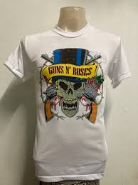 เสื้อ gun n roses live in bangkok ของ แท้ music