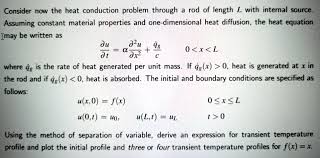 Heat Conduction Problem Through A Rod