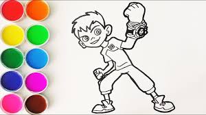 ¡pero eso no es lo único! Como Dibujar Y Colorear A Ben 10 Dibujos Para Ninos Learn Colors Funkeep Youtube
