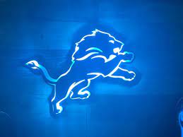 Backlit Led Detroit Lions 3d Sign