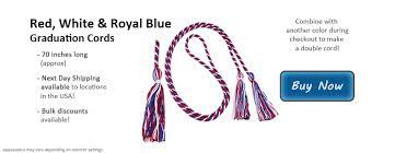 royal blue graduation cords honor graduates