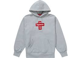 Spongebob squarepants supreme logo pullover hoodie. Supreme Cross Box Logo Hooded Sweatshirt Heather Grey Fw20