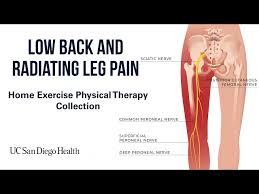 low back radiating leg pain home