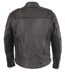 Milwaukee Leather Men S Vented Scooter Jacket With Heated Technology