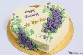 beautiful flower birthday cake with