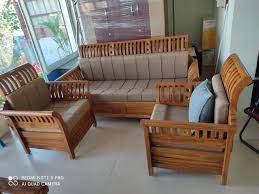 5 seater dynamic teak wood sofa set
