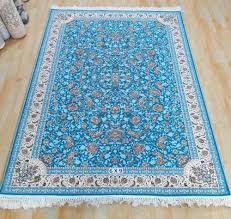 persian irani silk carpet size 6x9
