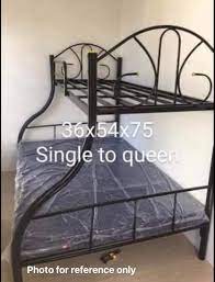 hand double deck frame single to queen