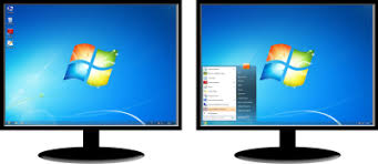 desktop wallpaper on each monitor