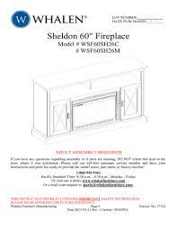 sheldon 60 fireplace manualzz