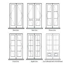 Exterior French Door Dimensions Nominal Size 62x80 52x68 Or
