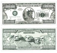 With copy space instead of washington. Download Million Dollar Bill Real One Million Dollar Note Full Size Png Image Pngkit