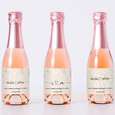 Mini Champagne Bottle Labels Wedding