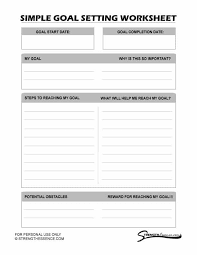 This worksheet is related with any person´s life goals. Free 2021 Simple Goal Setting Worksheet Pdf Strength Essence