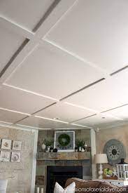faux coffered ceiling confessions of