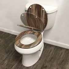 Closed Front Toilet Seat In Brown 11715