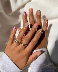 Colored Nails Mismatched Nail Ideas