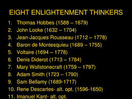 Ppt Eight Enlightenment Thinkers Powerpoint Presentation