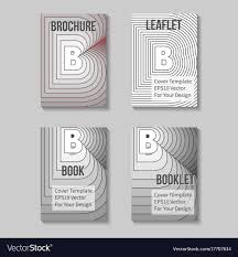 Book Title Page Template Business Report Cover Vector Image