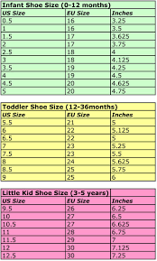 European Shoe Size Conversion Kids Shoes Collections