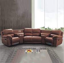 4 Seater Recliner Leather Sofa