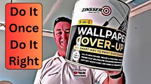 how to paint over wallpaper use
