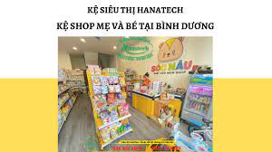 Kệ shop mẹ và bé tại Bình Dương | Giá kệ siêu thị Bình Dương Hanatech