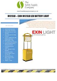 Long Battery Charge Exin Light Industrial Led Light In120lb