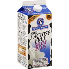 skim plus lactose free milk 0 5 gal