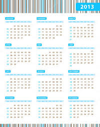 Annual Calendar For 2013 Year Stock Vector Liliwhite 21706869
