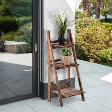 Foldable Ladder Raised Plant Stand