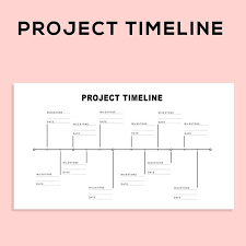 Project Management Scheduling Milestone Timeline Charts And