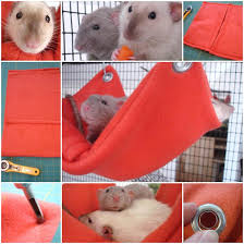 diy hamster fleece hammock