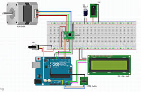 stepper motor control with i2c lcd