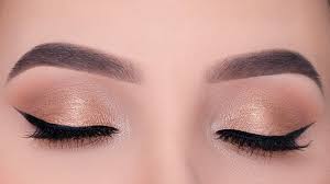golden everyday eye makeup tutorial for