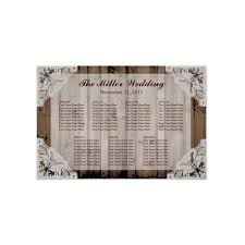 Antique White Lace Rustic Wedding Seating Chart