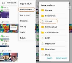 android gallery to sd card