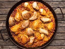 grilled en and pork paella recipe