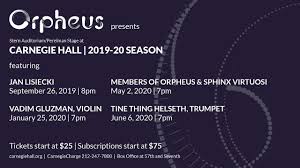 2019 20 At Carnegie Hall 92y Orpheus Chamber Orchestra